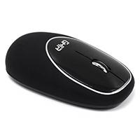 MOUSE ERGONOMICO DE MEMORY FOAM GHIA NEGRO / NEGRO / INALAMBRICO / 1000 DPI