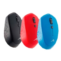 MOUSE INALAMBRICO USB ACTECK COLOR ROJO Y AZUL