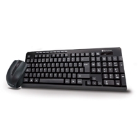 TECLADO/MOUSE INALAMBRICOS TECH ZONE STANDARD USB COLOR NEGRO