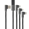 Cable Hune Sustentable 3en1 Microusb, Tipo C Y Lightning Roca