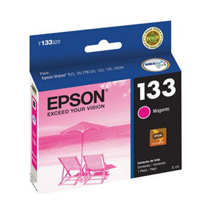 CARTUCHO TINTA EPSON T133 STYLUS TX235W TX320F TX420W TX430W MAGENTA