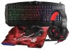 KIT GAMING 4 EN 1 NECNON NGC-KRAKEN, 114 TECLAS, ROJO, 3200 DPI