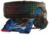 KIT GAMING 4 EN 1 NECNON NGC-KRAKEN, 114 TECLAS, AZUL, 3200 DPI.