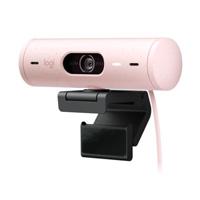 CAMARA WEB LOGITECH BRIO 500 ROSA FHD 1080 A 30 FPS AUTO ENFOQUE, MICRÓFONO IA USB-C WIN / MAC OS