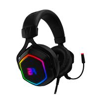 AUDIFONOS GAMER BALAM RUSH HESIX HS760 OVER-EAR / USB 7.1 CANALES / RGB / MICROFONO / NEGRO