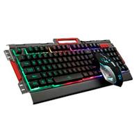 KIT TECLADO Y MOUSE BROBOTIX GAMER, ALAMBRICO USB, RGB, HUMO