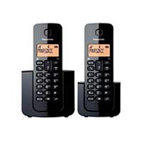 TELEFONO PANASONIC KX-TGB112MEB INALAMBRICO BASICO BASE + HANDSET 20 NUMEROS IDENTIFICADOR DE LLAMADAS, 50 NUMEROS DIRECTORIO LOCALIZADOR DE AURICULAR (NEGRO)