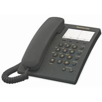 TELEFONO PANASONIC KX-TS550MEB ALAMBRICO BASICO UNILINEA CON MARCADOR RAPIDO DE 10 NUMEROS CONTROL DE VOLUMEN DE 4 NIVELES (NEGRO)