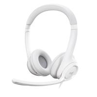 DIADEMA LOGITECH H390 COLOR OFF WHITE ALAMBRICOS CON CONECTOR USB CONTROL DE AUDIO INTEGRADO EN EL CABLE