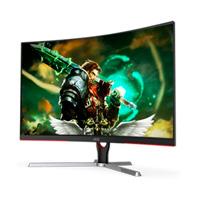 MONITOR AOC GAMER CURVO 32 PANEL VA / 165 HZ / T. DE R. 1 MS / AMD FREE SYNC / COLOR NEGRO Y ROJO / 2 HDMI / VGA / DISPLAYPORT / ASPECTO 16:9 / RESOLUCION 1920 X 1080 / BRILLO 250 CD / M2 / 100X100MM