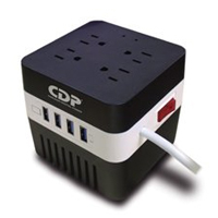 REGULADOR DE VOLTAJE CDP DE 600VA / 300W 4 CONTACTOS